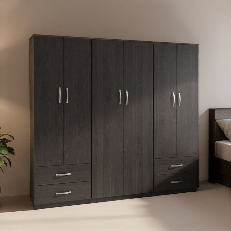 Ντουλάπα εξάφυλλη Athos wenge 240x42x180εκ