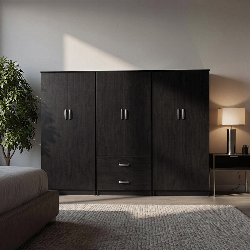 Ντουλάπα εξάφυλλη Athos Ι wenge 240x42x180εκ