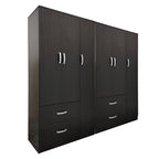 Ντουλάπα εξάφυλλη Athos wenge 180x42x180εκ