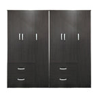 Ντουλάπα εξάφυλλη Athos wenge 180x42x180εκ