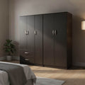 Ντουλάπα πεντάφυλλη Athos Ι wenge 170x42x180εκ