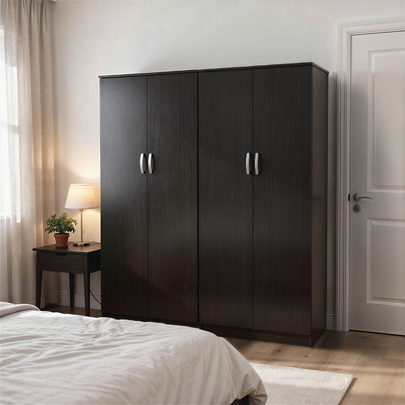 Ντουλάπα τετράφυλλη Athos Ι wenge 160x42x180εκ