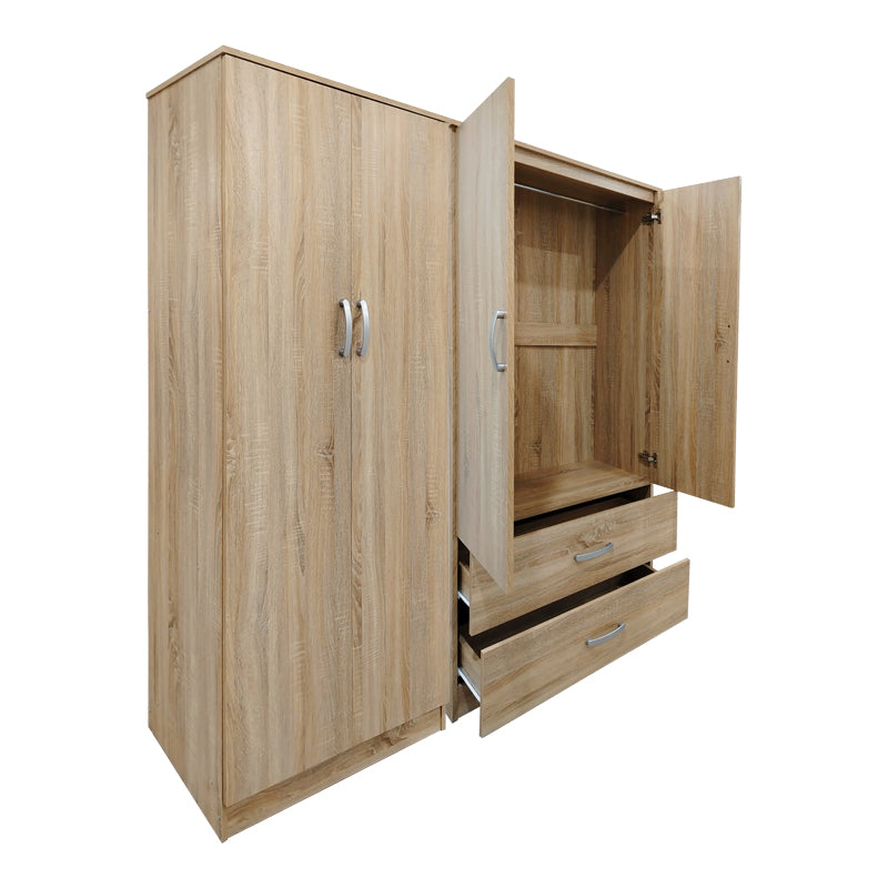 Ντουλάπα τετράφυλλη Athos sonoma 160x42x180εκ