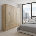 Ντουλάπα τετράφυλλη Athos sonoma 160x42x180εκ
