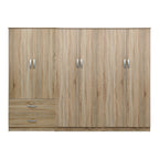 Ντουλάπα εξάφυλλη Athos I sonoma 240x42x180εκ
