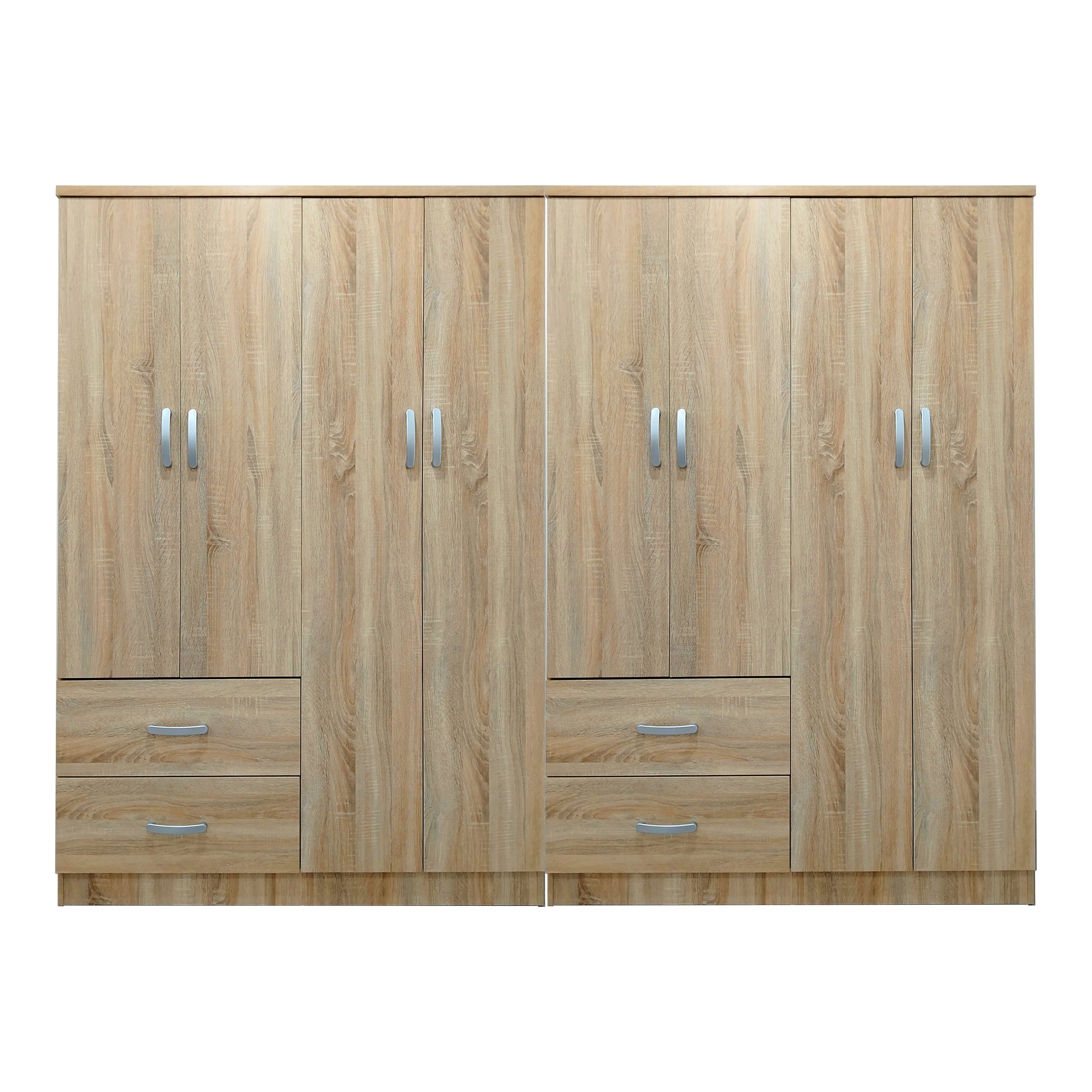 Ντουλάπα οχτάφυλλη Athos sonoma 241x42x181εκ