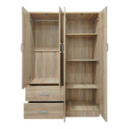 Ντουλάπα εξάφυλλη Athos Sonoma 200.5x42x180εκ