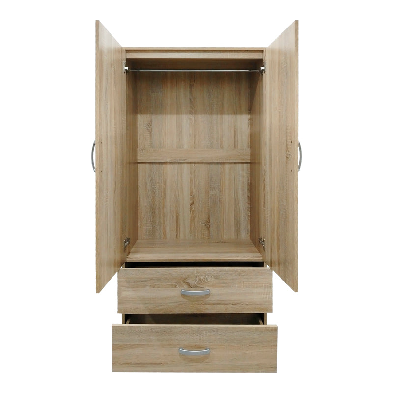 Ντουλάπα εξάφυλλη Athos Sonoma 200.5x42x180εκ