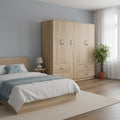 Ντουλάπα πεντάφυλλη Athos sonoma 170x42x180εκ