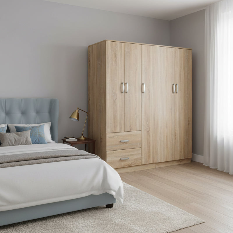 Ντουλάπα πεντάφυλλη Athos I sonoma 170x42x180εκ