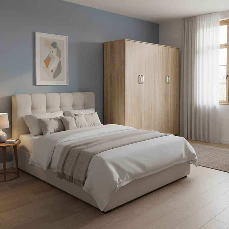 Ντουλάπα τετράφυλλη Athos Ι sonoma 160x42x180εκ