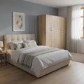 Ντουλάπα τετράφυλλη Athos Ι sonoma 160x42x180εκ