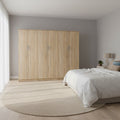 Ντουλάπα εξάφυλλη Athos ΙΙ sonoma 240x42x180εκ
