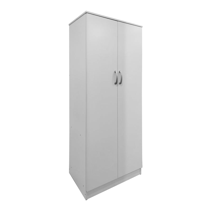 Ντουλάπα εξάφυλλη με πατάρι Athos I λευκή 240x42x240εκ