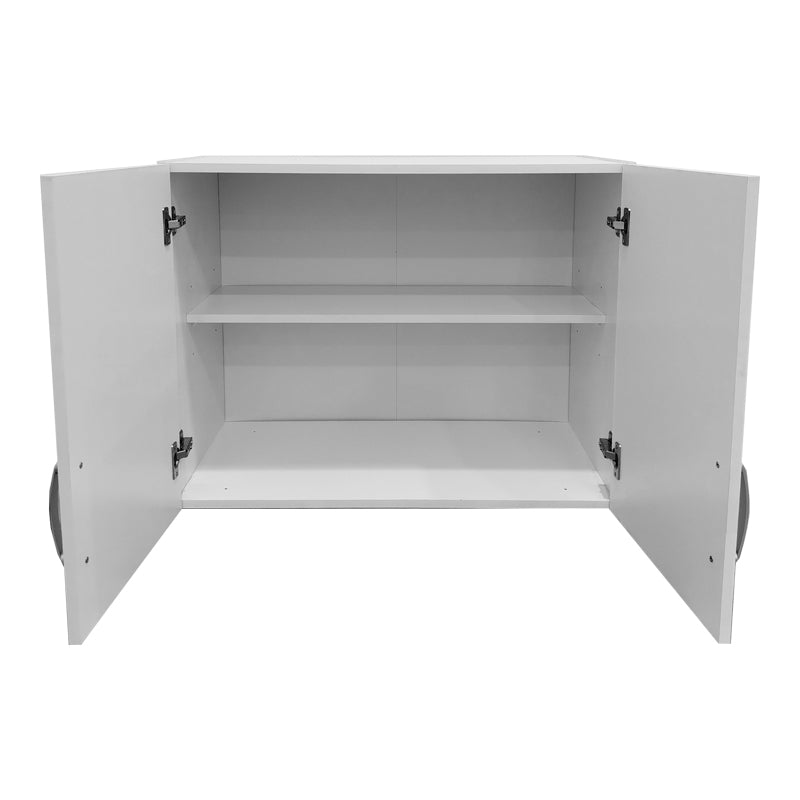 Ντουλάπα πεντάφυλλη με πατάρι Athos I λευκή 170x42x240εκ