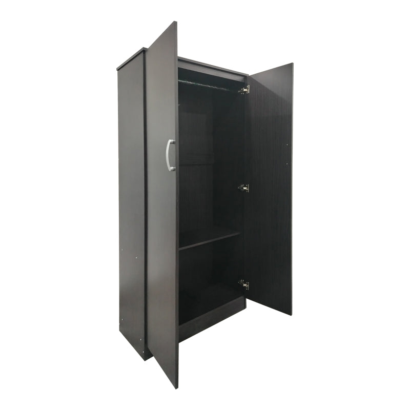 Ντουλάπα εξάφυλλη με πατάρι Athos wenge 240x42x240εκ