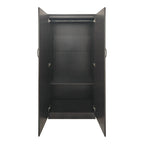 Ντουλάπα εξάφυλλη με πατάρι Athos I wenge 240x42x240εκ