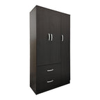 Ντουλάπα εξάφυλλη με πατάρι Athos wenge 180x42x240εκ