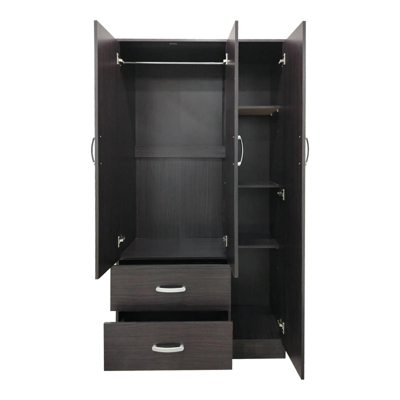 Ντουλάπα πεντάφυλλη με πατάρι Athos I wenge 170x42x240εκ