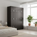 Ντουλάπα πεντάφυλλη με πατάρι Athos I wenge 170x42x240εκ