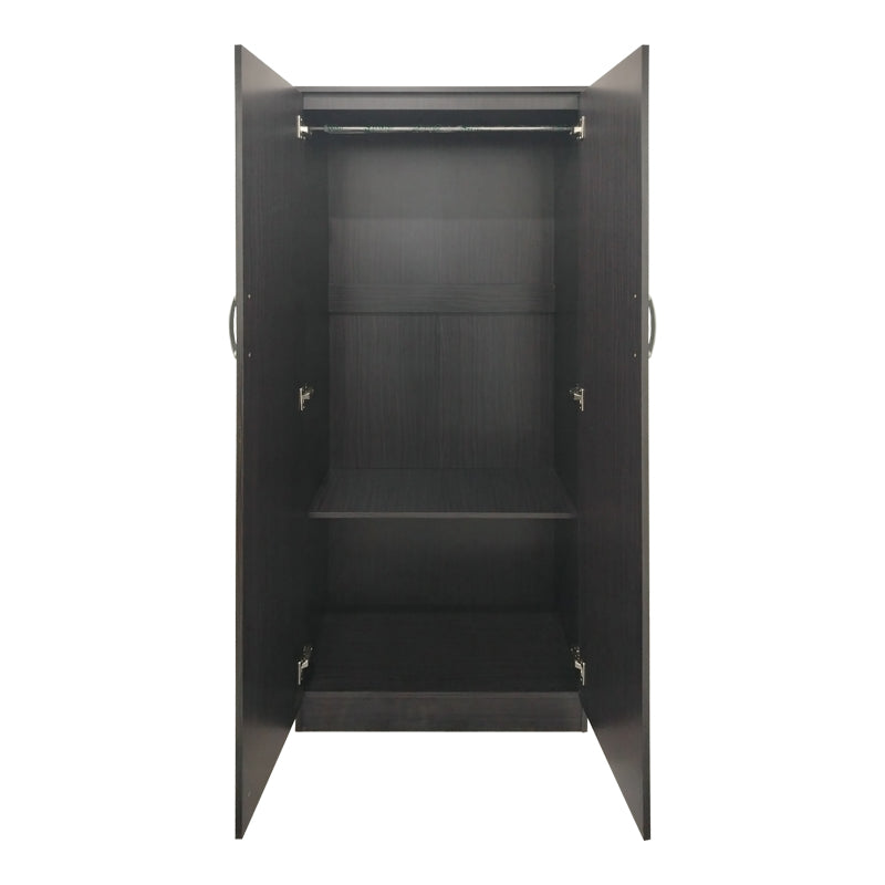 Ντουλάπα τετράφυλλη με πατάρι Athos Ι wenge 160x42x240εκ