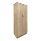 Ντουλάπα εξάφυλλη με πατάρι Athos I sonoma 240x42x240εκ