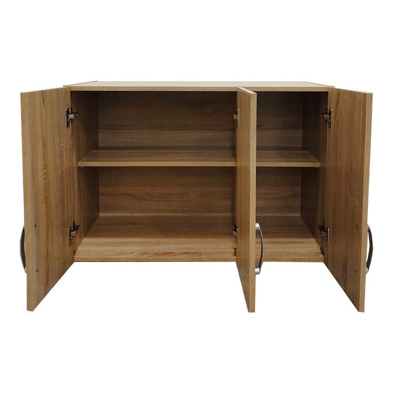 Ντουλάπα εξάφυλλη με πατάρι Athos sonoma 180x42x240εκ
