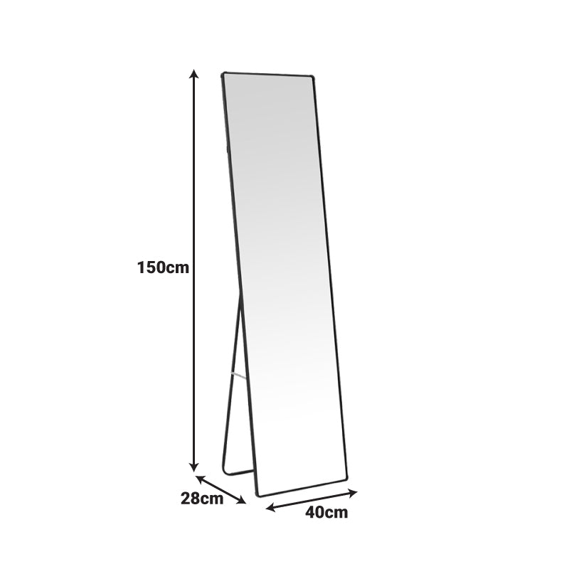 Καθρέπτης Moira αλουμίνιο σε λευκή απόχρωση 40x28x150εκ
