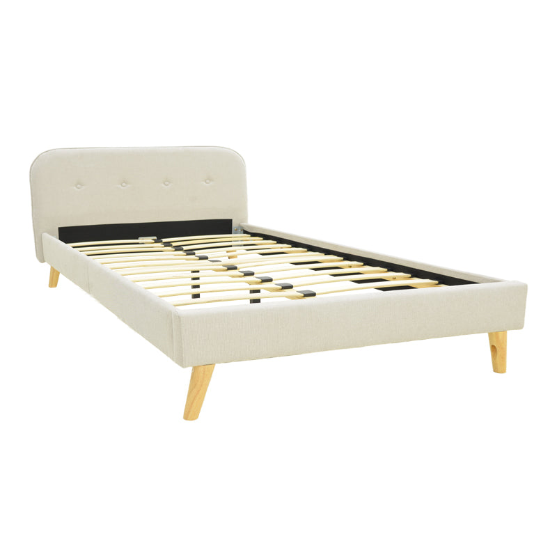 Κρεβάτι LumiLux ύφασμα σε μπεζ απόχρωση 160x200εκ