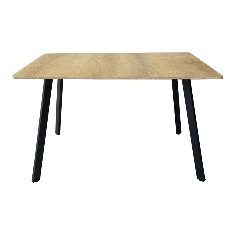 Τραπέζι Squaro sonoma mdf με μαύρα μεταλλικά πόδια 120x70x75εκ