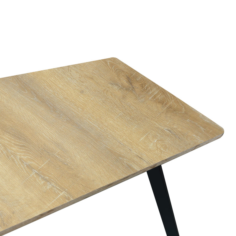 Τραπέζι Squaro sonoma mdf με μαύρα μεταλλικά πόδια 120x70x75εκ