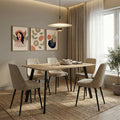 Τραπέζι Squaro sonoma mdf με μαύρα μεταλλικά πόδια 120x70x75εκ