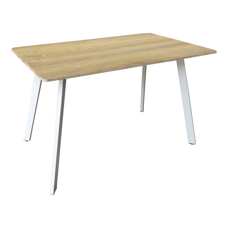 Τραπέζι Squaro sonoma mdf με λευκά μεταλλικά πόδια 120x70x75εκ