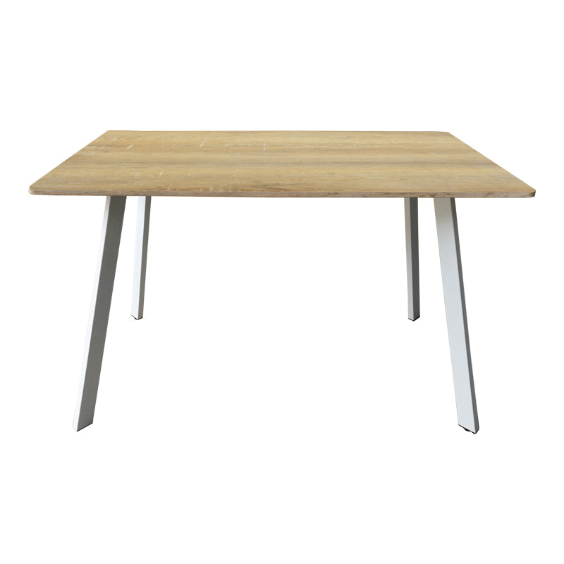 Τραπέζι Squaro sonoma mdf με λευκά μεταλλικά πόδια 120x70x75εκ