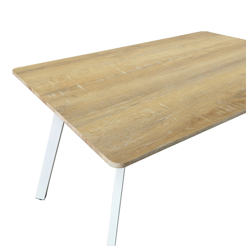 Τραπέζι Squaro sonoma mdf με λευκά μεταλλικά πόδια 120x70x75εκ