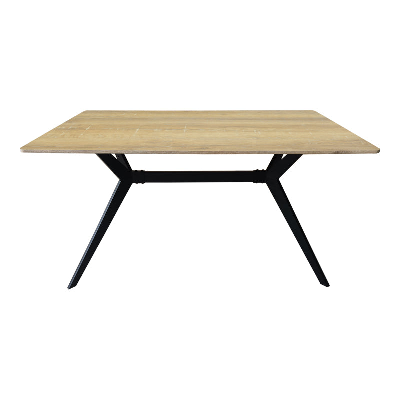 Τραπέζι Ezali sonoma mdf με μαύρα μεταλλικά πόδια 140x80x75εκ