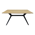 Τραπέζι Ezali sonoma mdf με μαύρα μεταλλικά πόδια 140x80x75εκ