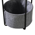 Βοηθητικό τραπέζι Fredami μαύρο μαρμάρου Φ40x50εκ