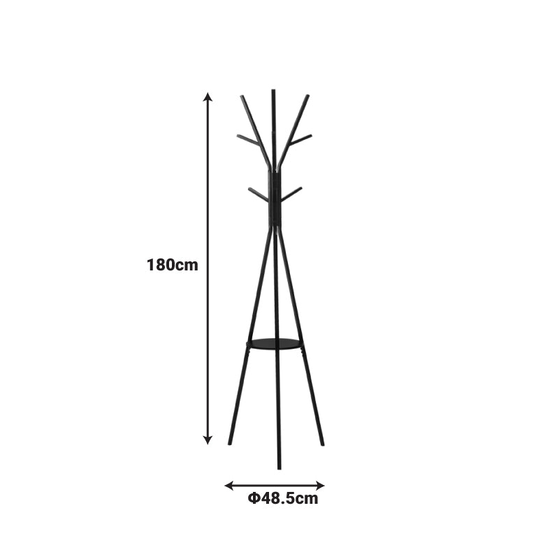 Καλόγερος Denner μέταλλο σε λευκή απόχρωση 48.5x48.5x180εκ