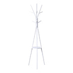 Καλόγερος Denner μέταλλο σε λευκή απόχρωση 48.5x48.5x180εκ