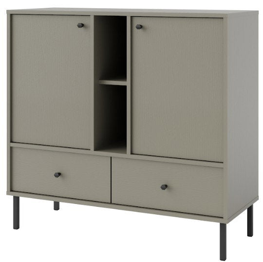 Μπουφές Siera 2F 2S Shelf-Χακί