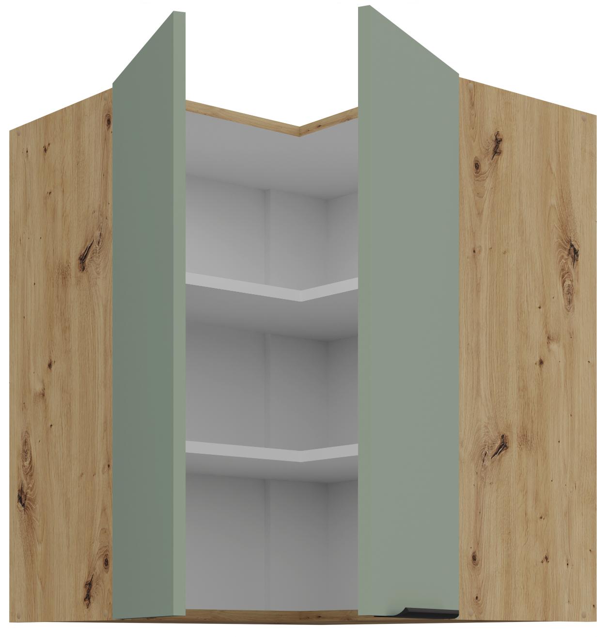 Κρεμαστό ντουλάπι γωνιακό Arianna 60x60 GN 72 2F-Φυστικί