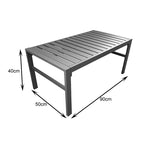 Σαλόνι Gardenly σετ 4τμχ αλουμίνιο σε απόχρωση cappuccino με μπεζ μαξιλάρια