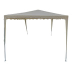 Κιόσκι Gazebo μεταλλικός σκελετός - ύφασμα μπεζ 3x3m