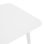 Τραπέζι Vista αλουμίνιο σε λευκή απόχρωση 80x80x72εκ