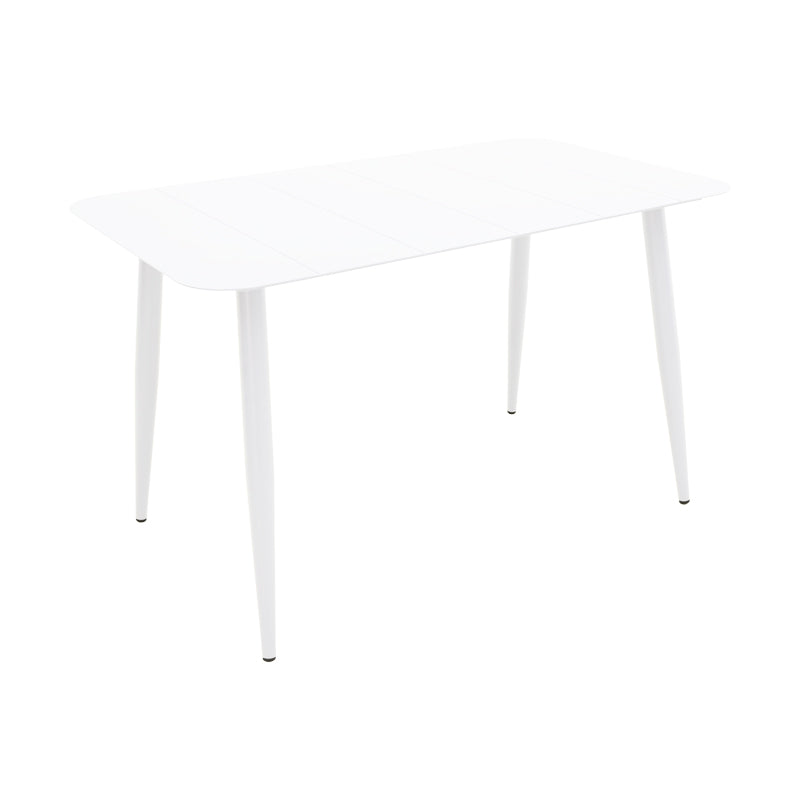 Τραπέζι Vista αλουμίνιο σε λευκή απόχρωση 120x70x72εκ
