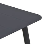 Τραπέζι Vista αλουμίνιο σε μαύρη απόχρωση 150x80x72εκ
