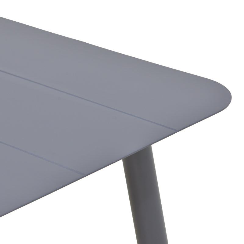 Τραπέζι Vista αλουμίνιο σε ανθρακί απόχρωση 150x80x72εκ