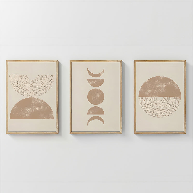 Πίνακας Kriky τρίπτυχος με ψηφιακή εκτύπωση και πλαίσιο 33x1.5x48εκ