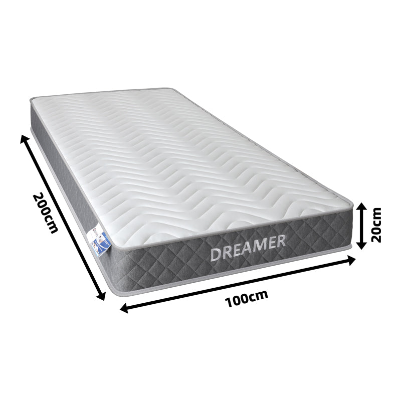 Στρώμα Dreamer pocket spring διπλής όψης 20cm 100x200εκ